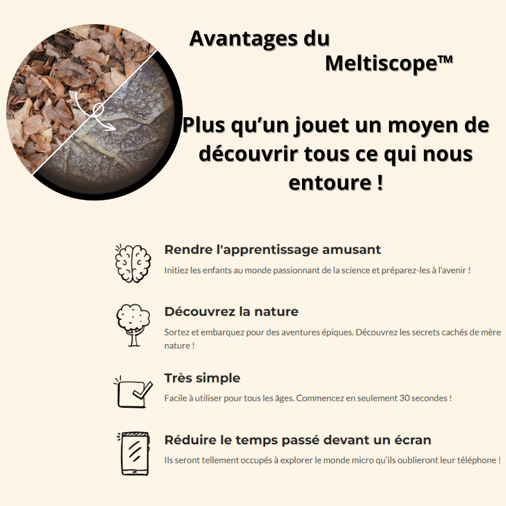 Meltiscope™️ - Le  microscope de poche pour explorer le monde