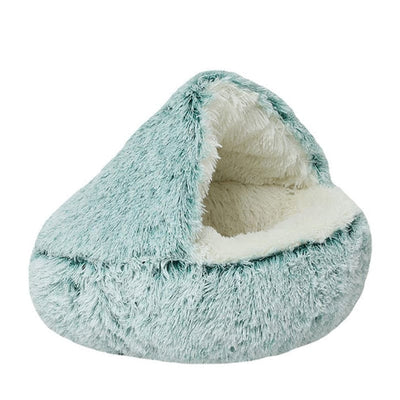 Lit rond en peluche pour animaux de compagnie - ComfyPet