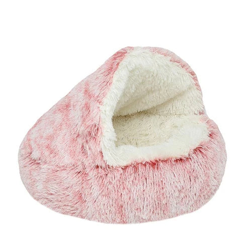 Lit rond en peluche pour animaux de compagnie - ComfyPet