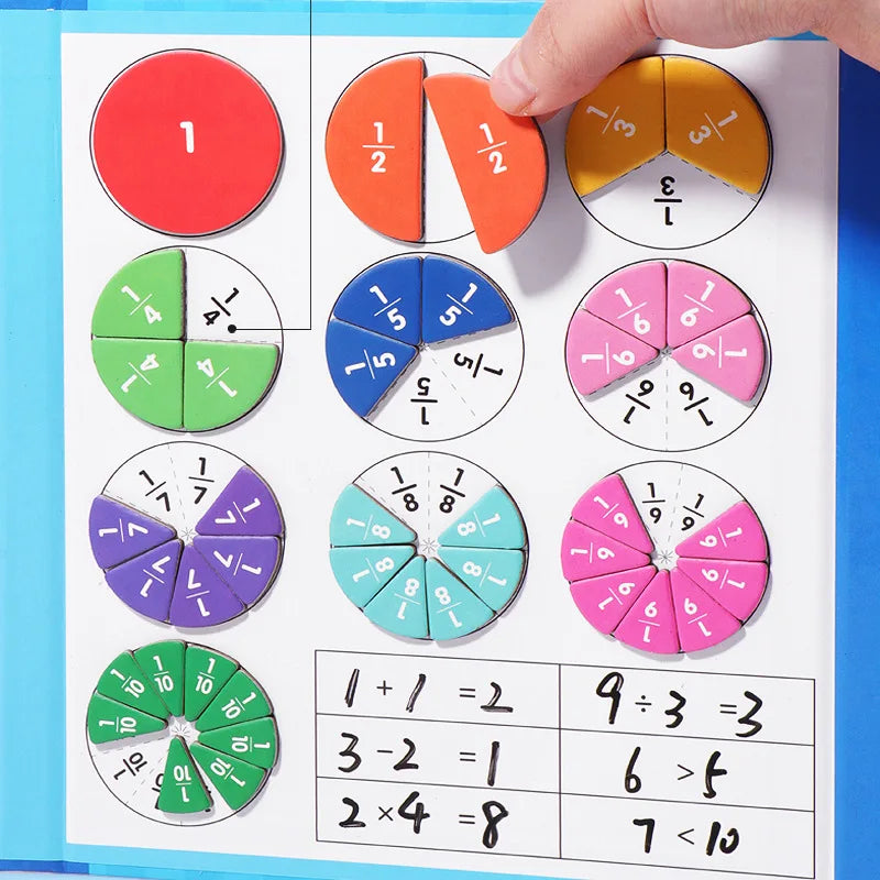 Livre d'apprentissage des fractions pour enfants - FRACTI