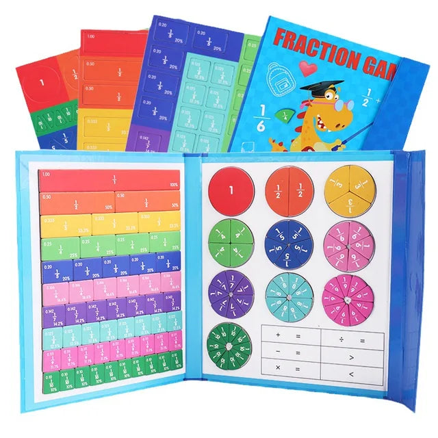 Livre d'apprentissage des fractions pour enfants - FRACTI