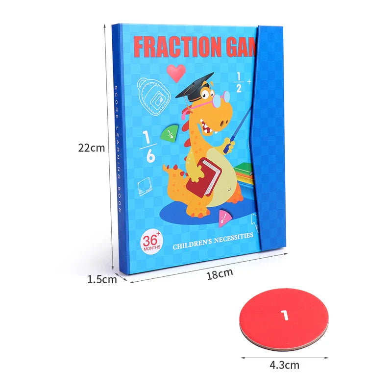 Livre d'apprentissage des fractions pour enfants - FRACTI